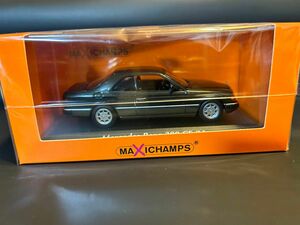 1/43 MAXIChamps Mercedes-Benz 300CE-24 メルセデス ベンツ 1991 黒 ミニチャンプス