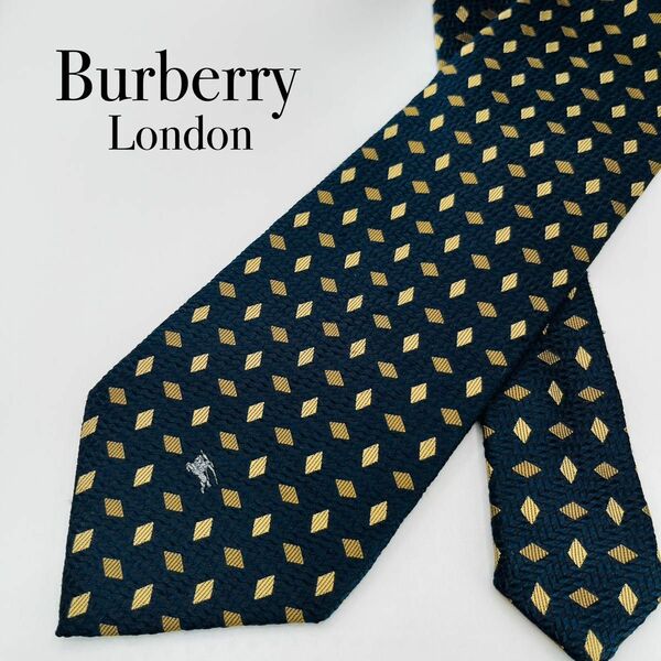 BURBERRYLONDON バーバリーロンドン ネクタイ ネイビー ブルー 青 総柄