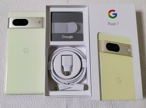 Pixel7 128GB SIMフリー 本体 レモングラス 中古美品　(docomo au softbank 楽天)