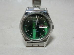 【中古品】SEIKO セイコー Silver Wave シルバーウェーブ 3423-0170 クォーツ グリーン文字盤 腕時計 