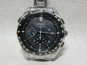 【中古品：SEIKO セイコー ブライツ クロノグラフ 電波ソーラー メンズ 腕時計 8B82-0AE0　 目たち物はありません