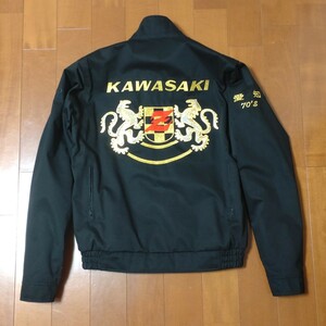 ★KADOYA CRUISE RIDE-HFPスイングトップ ジャケットブラック Lサイズ KAWASAKI 向かい獅子 Z1 Z2 KZ900 Z750 Z400 Z系