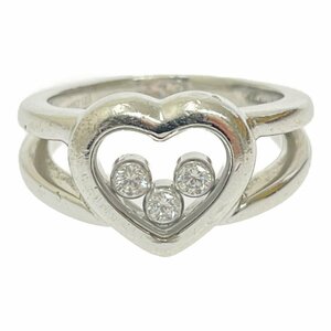 Chopard Chopard 82/4611 diamond 3P happy diamond Heart ring 8.2g 750 stamp 231731 ring * ring 