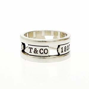 【1円スタート】【保存袋付き】TIFFANY & Co. ティファニー シルバー 1837 エレメント 8.0g 925刻印 指輪 リング 239005