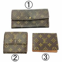 【ジャンク】 LOUIS VUITTON ルイ・ヴィトン モノグラム PVC 財布 3点セット ブラウン 197536 長財布_画像1