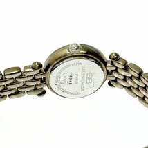 【1円スタート】BALENCIAGA バレンシアガ B935 ストーンベゼル SS シェル文字盤 クオーツ レディース腕時計 ジャンク 246925_画像6