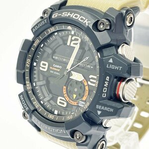 【1円スタート】CASIO カシオ GG-1000 G-SHOCK マッドマスター アナデジ ブラック文字盤 クオーツ メンズ腕時計 239935