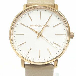 【1円スタート】【箱付き】Michael Kors マイケルコース MK-2748 SS ホワイト文字盤 クオーツ レディース腕時計 ジャンク 239872