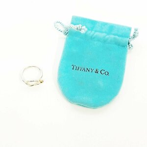 【1円スタート】【保存袋付き】TIFFANY & Co. ティファニー シルバー ラブノット 3.0g 925/750刻印 指輪 リング 240372