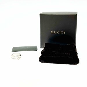 【1円スタート】【箱付き】GUCCI グッチ シルバー インフィニティ ノット 9.5g 925刻印 指輪 リング 248155