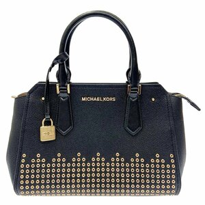 Michael Kors マイケルコース 35F8GYEM6T パンチングレザー 2WAYハンドバッグ レディース ブラック 228982 ハンドバッグ