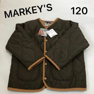 新品　MARKEY'S マーキーズ　アウター　コート　ジャケット　上着　120 ブルゾン　ひょうたんきると　キルト　子供服 