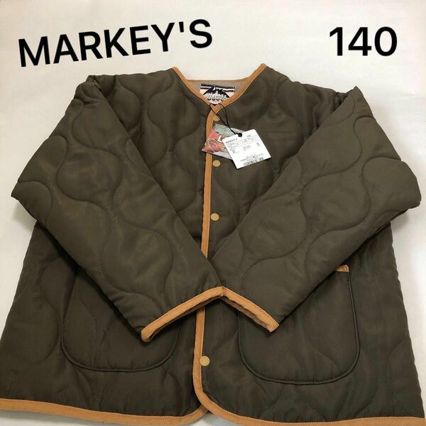 新品　MARKEY'S マーキーズ　アウター　コート　ジャケット　上着　140 キルティング　ブルゾン　子供服 中綿ジャケット 