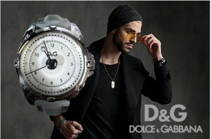  ultimate beautiful goods Dolce&Gabbana car re-DW0610 used normal operation men's wristwatch 20 fee 30 fee man large student high school student man . birthday present dressing up handsome 