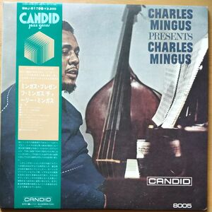 MINGUS PRESENTSMINGUS/ CHARLES MINGUS 帯付 CANDID LP