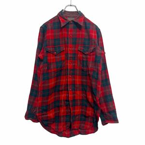 40s PENDLETON チェック柄 ウールシャツ Mサイズ相当 ペンドルトン ヴィンテージ アメリカ古着 94