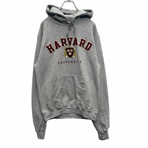 Champion ECO HARVARDロゴスウェットパーカー Sサイズ チャンピオン カレッジ グレー アメリカ古着 109