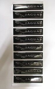 【新品・即決】#2 ジャガー JAGUAR 6cm 10個 エンブレム ロゴ シール 自動車用 エポキシ