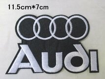 【新品・即決】大 アウディ Audi アイロン プリント ステッカー アップリケ 刺繍_画像1
