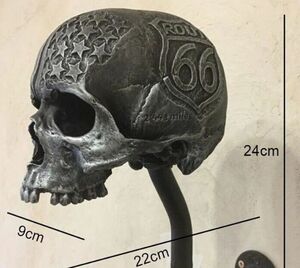 [ new goods * prompt decision ]#1 bike Harley Skull helmet hanger holder ornament real skeleton skull 