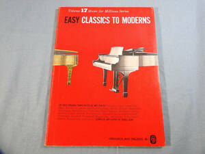 o) ピアノ譜 EASY CLASSICS TO MODERN ※記名、書き込みあり[1]2894