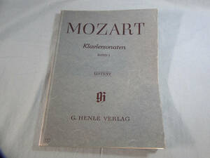 o) ピアノ譜 ヘンレ原典 モーツァルト ピアノソナタ集1 ※書き込みあり[2]2866