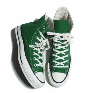 M5541R42　■CONVERSE コンバース■　ALL STAR HI MADE IN JAPAN オールスタージャパン スニーカー グリーン US7.5/26cm 日本製