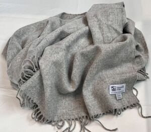 ジョンストンズ カシミヤ 大判ストール CASHMERE グレー系 無地 マフラーJohnstons カシミア ストール