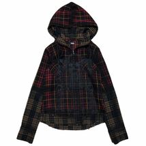 Rare 00s GLAD NEWS skull plaid zip hoodie Japan label lgb goa ifsixwasnine 14thaddiction sharespirit kmrii tornadomart archive Y2K_画像1