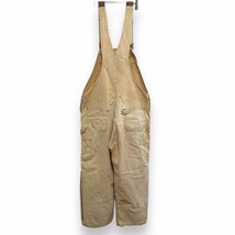 1スタ　カーハート　アメリカ古着　中綿　キルティング　ダック地　オーバーオール　ベージュ　ワーク　作業着　Carhartt メンズ_画像3