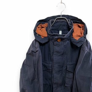 1スタ バブアー　XL SYLKOIL GREATCOAT フード付き　コットン　ジャケット　ライトウェイト　ネイビー　i5 Barbour メンズ