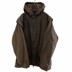 1スタ バブアー　イングランド製　CLASSIC DURHAM フード付き　ワックスコットン　ジャケット　ブラウン　i7 Barbour メンズ