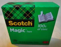 ★【未使用・未開封】3M Scotch Magic Tape メンディングテープ 19mm×32.9ｍ 12巻まとめて! お買得品 ★ 送料230円　_画像3