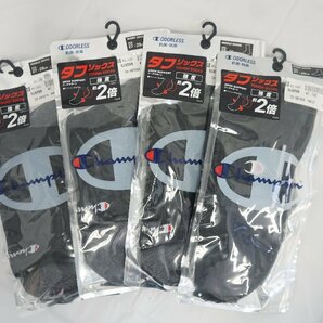 ◎レパ520/60☆YS☆未使用☆Champion チャンピオン C3-Vb707S ブラック 27-29cm ソックス 4組まとめ☆0216-788の画像1