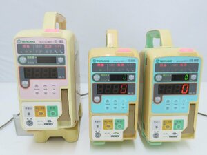 ◎100☆TERUMO テルモ テルフュージョン 輸液ポンプ TE-161S 3台まとめて 部品取り☆0220-232