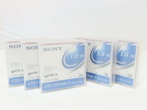 60☆未使用　SONY LTO Ultrium5 1.5TB/3.0TB データカートリッジ LTX1500GR 5ケまとめて◆0112-424