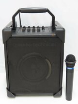 140☆audio-technica ATW-SP717M UHFワイヤレスアンプシステム マイク ATW-T705付 ◆0214-192_画像1