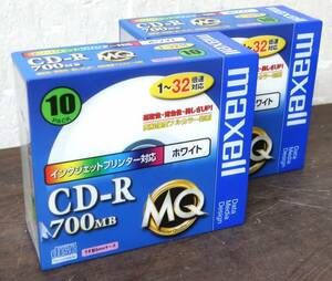  unused *maxell/mak cell {CD-R}700MB 32 speed 20 sheets 