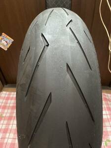 中古MCタイヤ 2021年製造 PIRELLI DIABLO ROSSO CORSAⅡ 180/60ZR17 パンク修理痕あり ロッソ コルサ2 180 60 17 0321 M2992