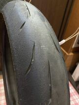 中古MCタイヤ BRIDGESTONE BATTLAX RS10 120/70ZR17 ブリヂストン バトラックス レーシングストリート 120 70 17 4019 M2996_画像3