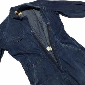 【60s】VINTAGE Wrangler BIG BEN ヴィンテージ ラングラー ビッグベン デニム オールインワン つなぎ インディゴ 濃紺 ワーク アメカジの画像5