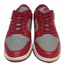 【20年製】NIKE DUNK LOW RETRO ULNV ナイキ ダンク ロー レトロ ネバダ メンズスニーカー 26㎝ グレー 赤 ローカット シューズ DD1391 002_画像4