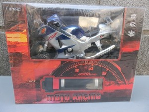  new goods unopened radio-controller MOTO RACING RADIO CONTROL accelerator grip type controller silver blue group 