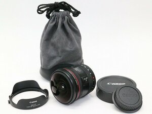 ▲▽【良品】Canon EF 8-15mm F4 L フィッシュアイ USM カメラレンズ 超広角 魚眼 EFマウント キャノン ポーチ付△▼020156001m△▼