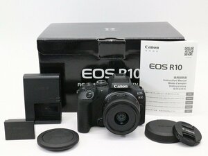 ●○【良品・元箱付】Canon EOS R10 RF-S18-45 IS STM レンズキット ミラーレス 一眼カメラ キャノン○●019961001m○●