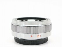 ●○【美品】Panasonic H-H020A LUMIX G 20mm F1.7 II ASPH. カメラレンズ 標準 単焦点 パナソニック ポーチ付○●020329001m○●_画像3