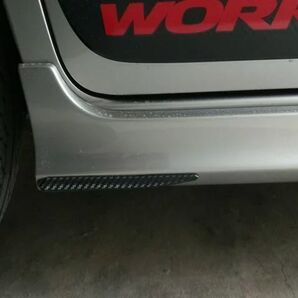 スズキ アルトワークス 取付例あり 汎用カーボン調細型プロテクター多用途 バンパーなど カナード風 ガード 保護 傷隠し アクセント 車