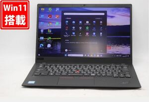 中古 フルHD 14型 Lenovo ThinkPad X1 Carbon 6th Windows11 八世代 i5-8250U 8GB 256GB-SSD カメラ 無線 Office付 中古パソコン 管:0946v