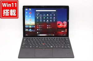 訳有 返品不可 2Kタッチ 13.3型 Lenovo ThinkPad X1 Tablet 3rd Gen Windows11 i5-8350U 8GB NVMe 256GB-SSD カメラ LTE 無線 管:1851j