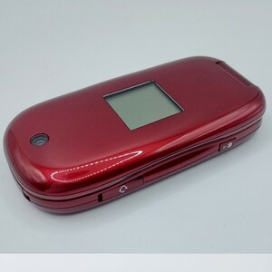 [ЖК -дисплей! хлам! Способствуй! Суждение ○] Docomo Easy Hong Basic II F-07A Red Management Number Z8940